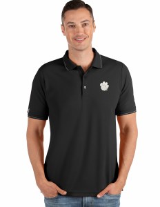 Clemson Tigers Mens Affluent BLACK Polo MEDIUM